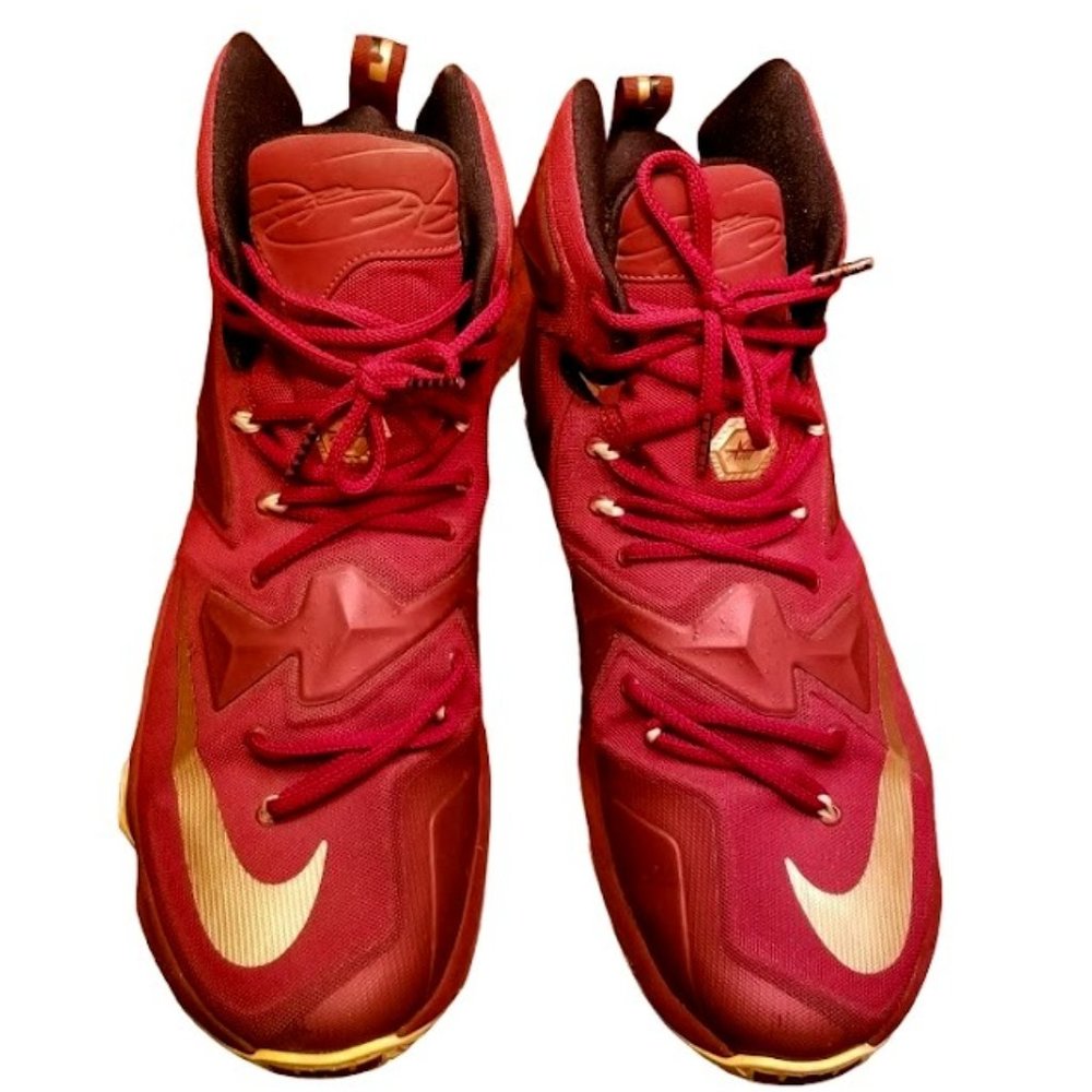 NIKE | 807219-690 | LEBRON XIII 13 | Men's | Red Bronze Black | CAVS | Size: 14